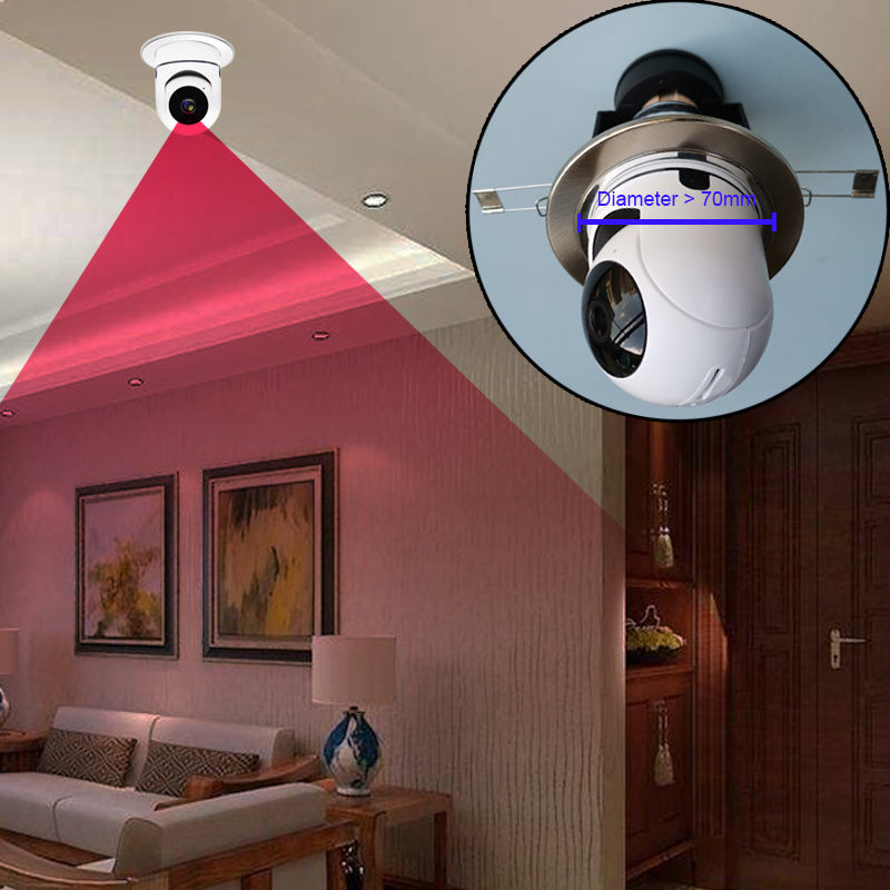 WiFi Smart Panorama Camera – Full Room Security Monitor