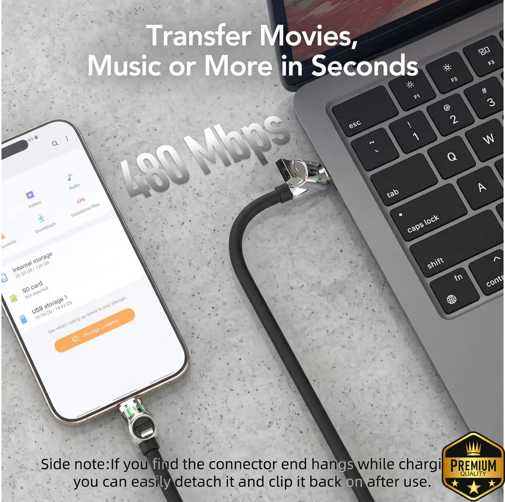 4-in-1 USB Fast Charging Cable - 240W